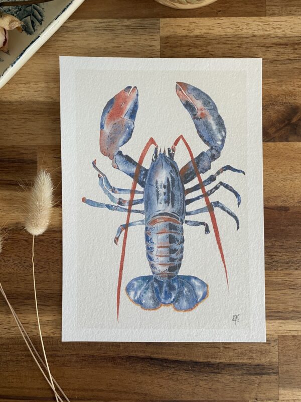 Affiche "Le homard bleu"